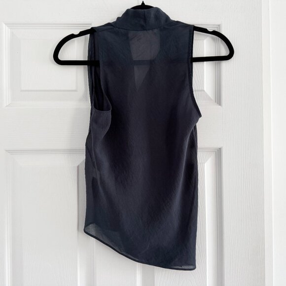 Helmut Lang Draped Sleeveless Top in Blue, size XS - Picture 6 of 6